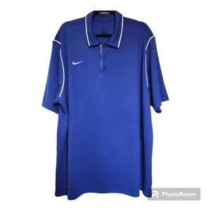 Nike Dri-Fit Golf Polo Shirt Sport Perfromance S/Sleeve Embroidered Swoosh SzXXL